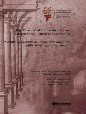 cover image of The Measure of International Law